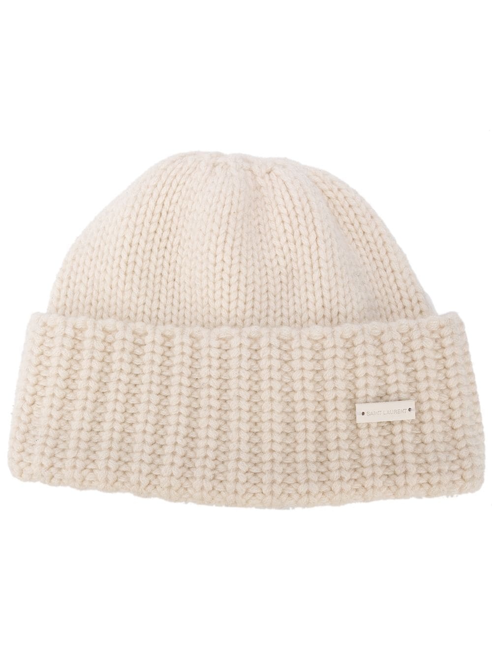 rib-knit cashmere beanie - 1