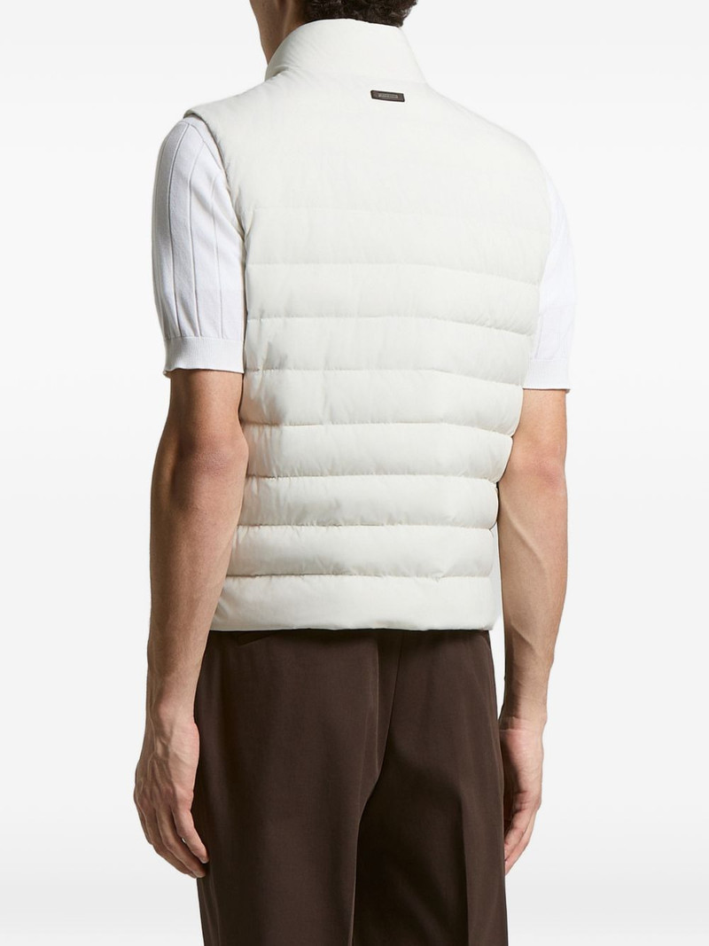 PESERICO zip padded gilet outlook