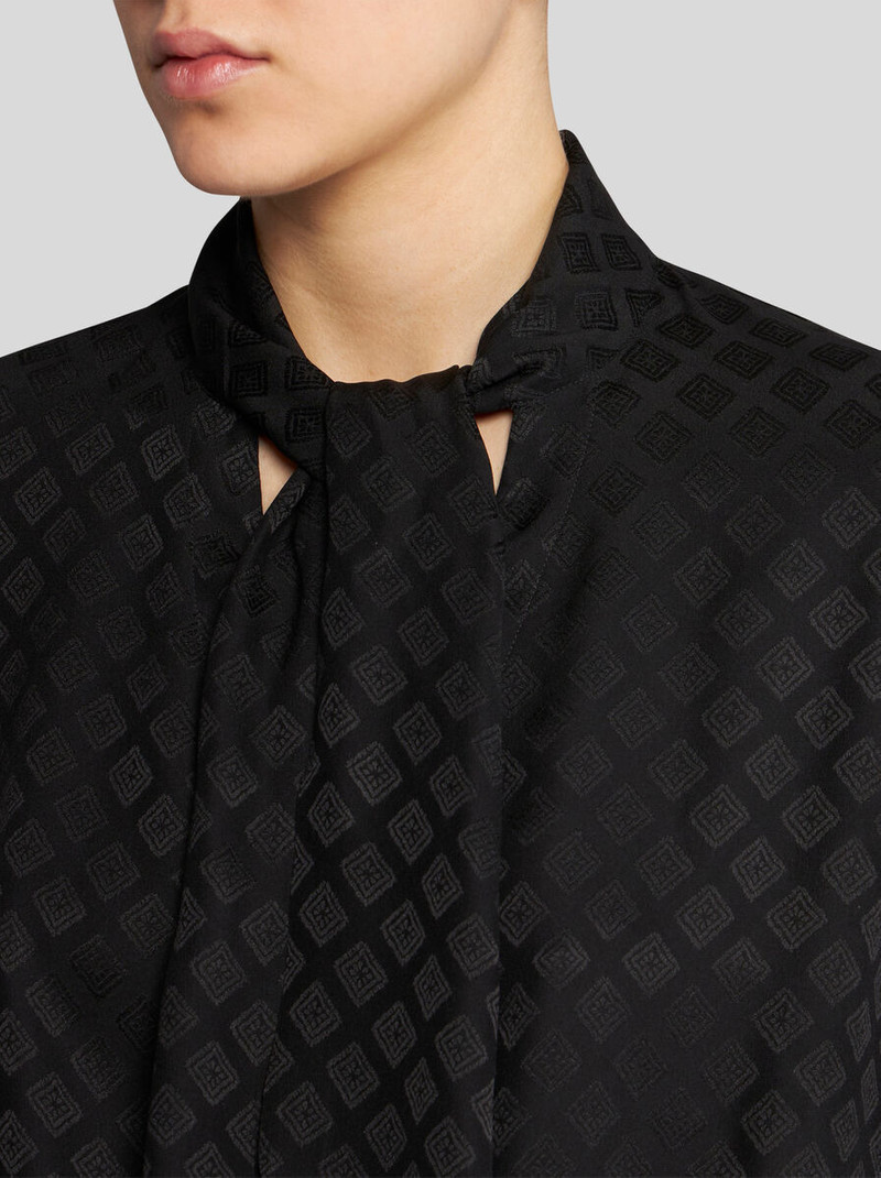 Etro JACQUARD SCARF-COLLAR SHIRT outlook