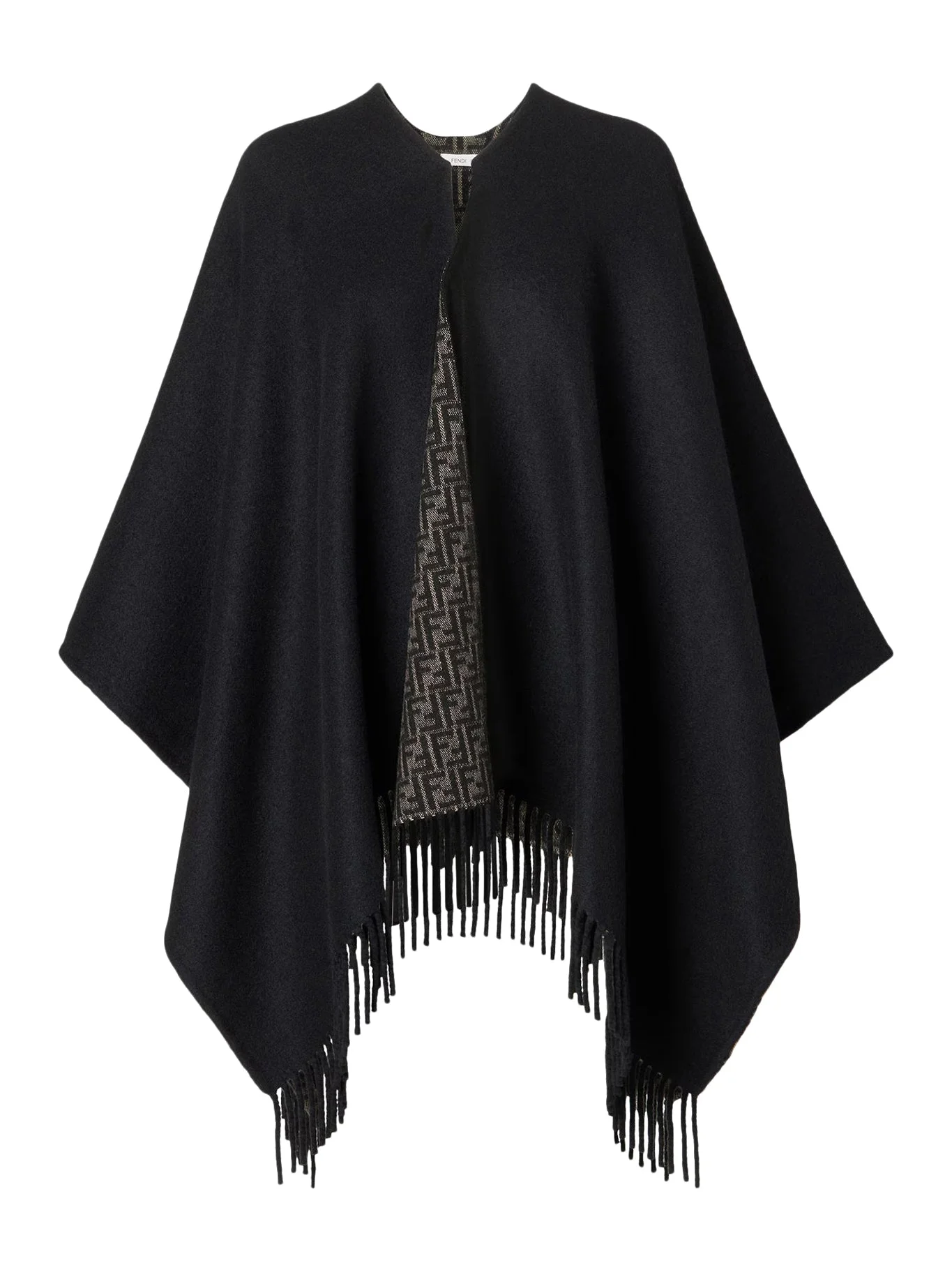 FF WOOL AND CASHMERE PONCHO - 1