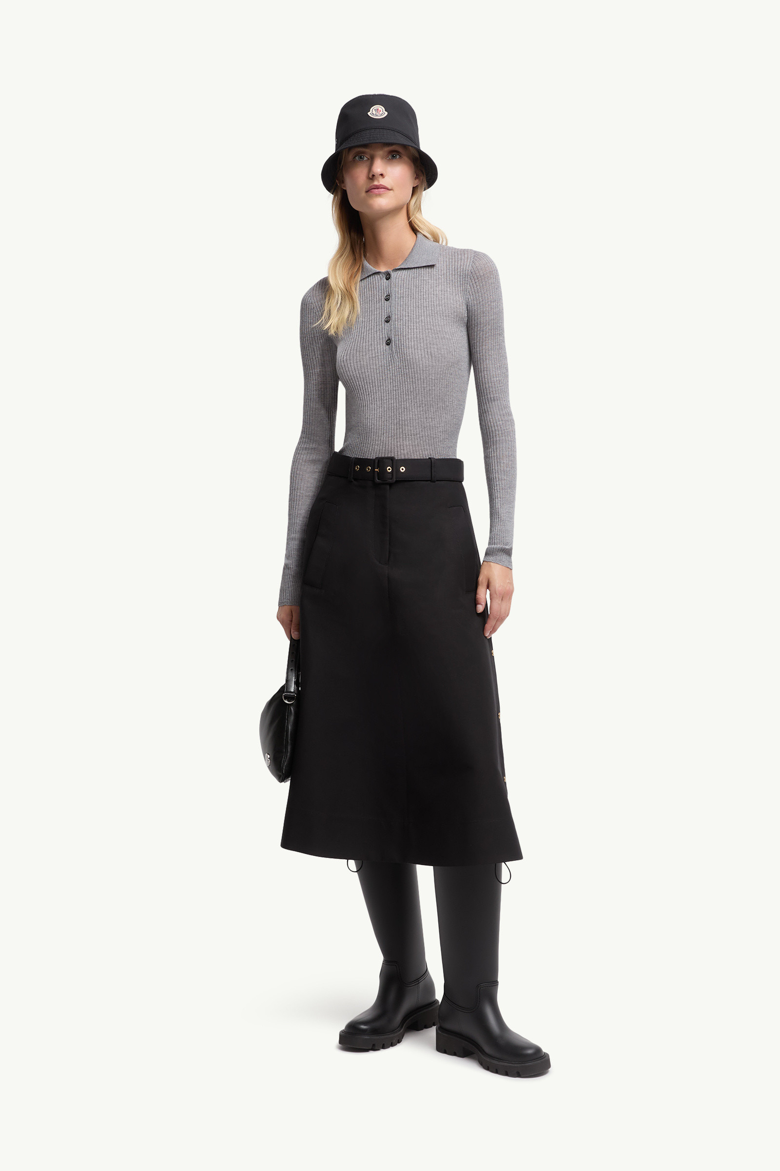 Wool Long Sleeve Polo Shirt - 2