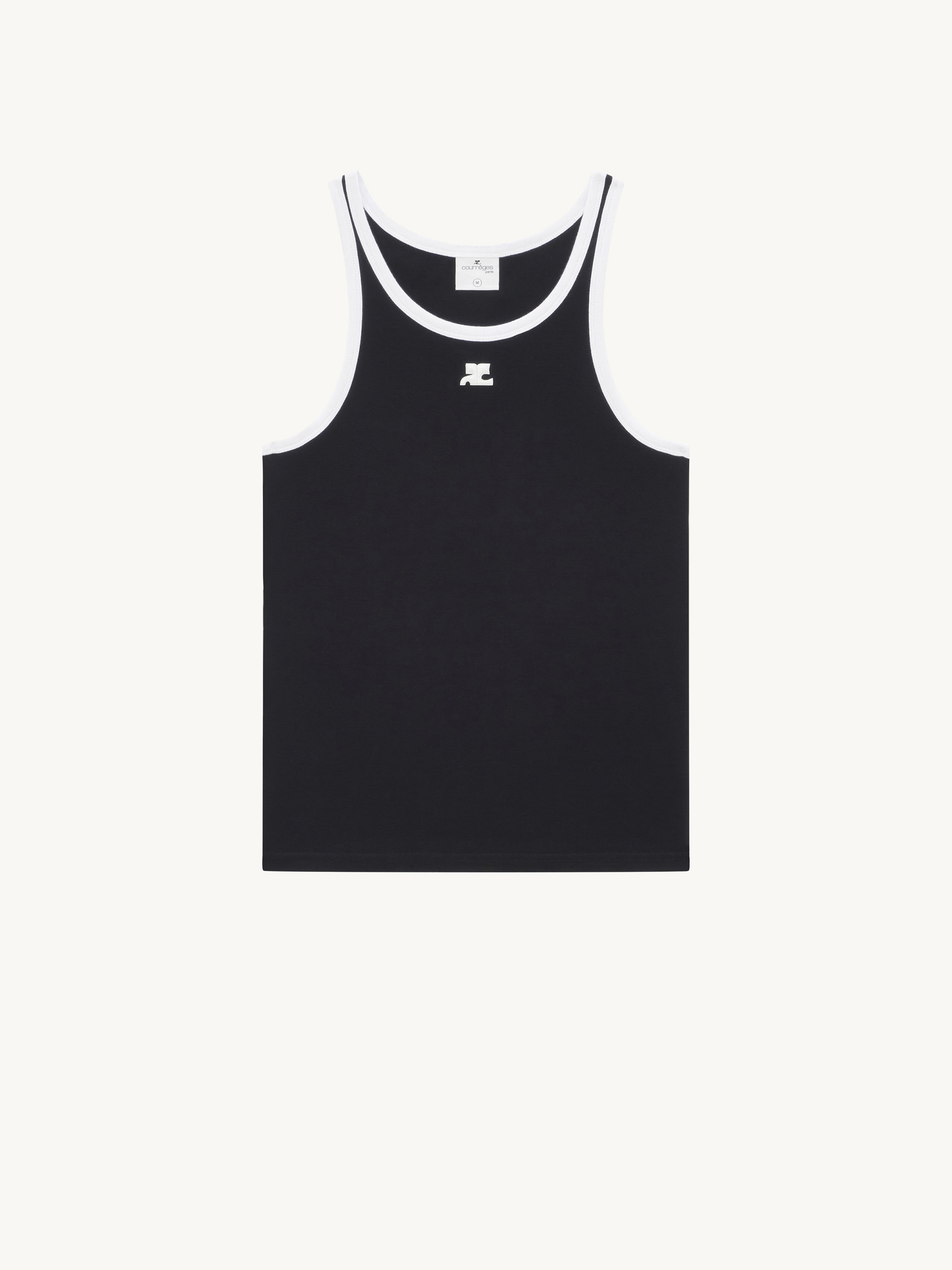 CONTRAST BUMPY TANK TOP - 1
