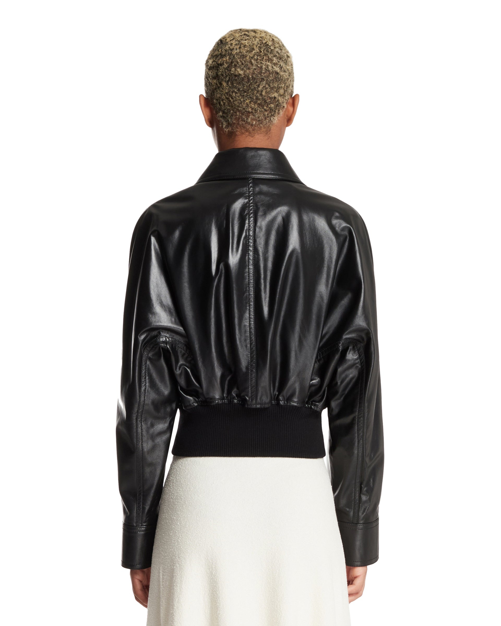 Black Lightweight Leather Jacket - 3