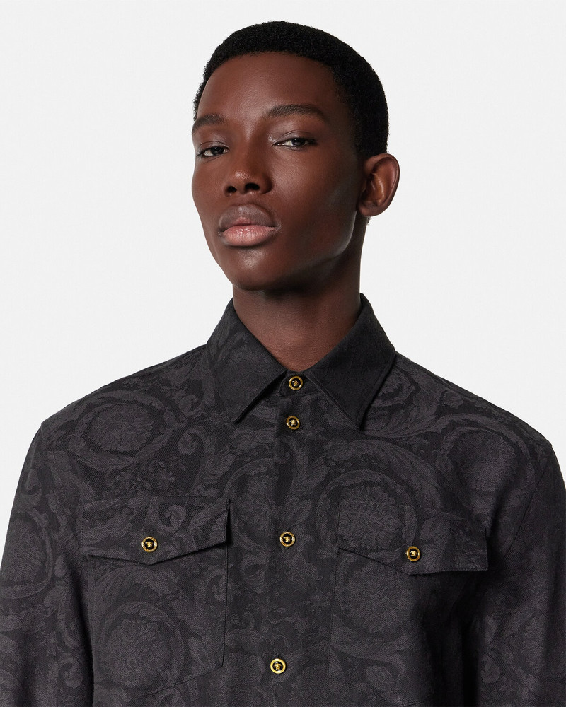 Barocco Jacquard Chambray Shirt 3