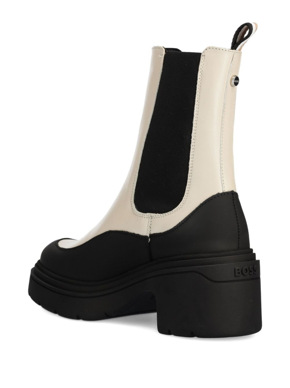 70mm elastic-panels platform chelsea boots - 4