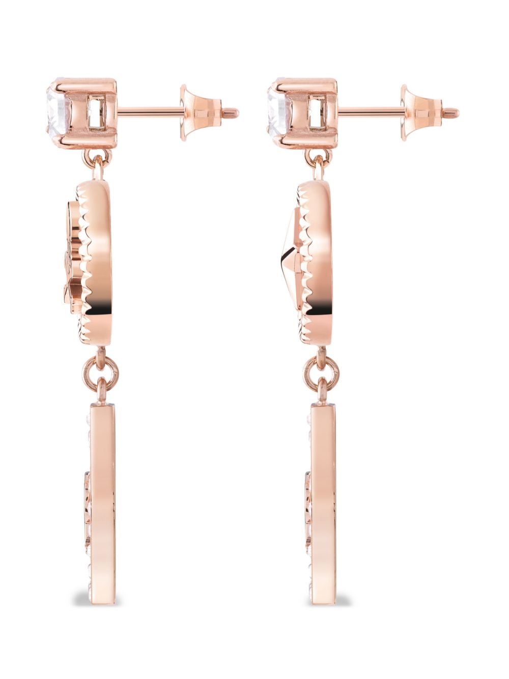 appliqué drop earrings - 2