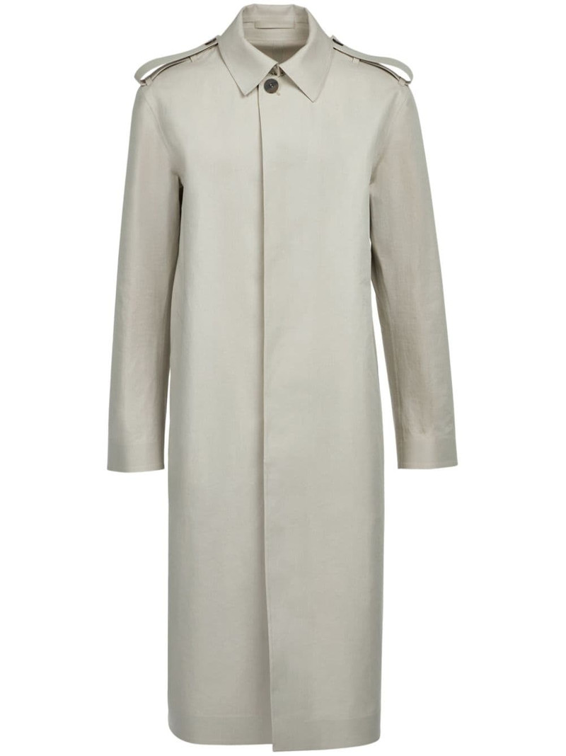 cotton-blend long coat 1