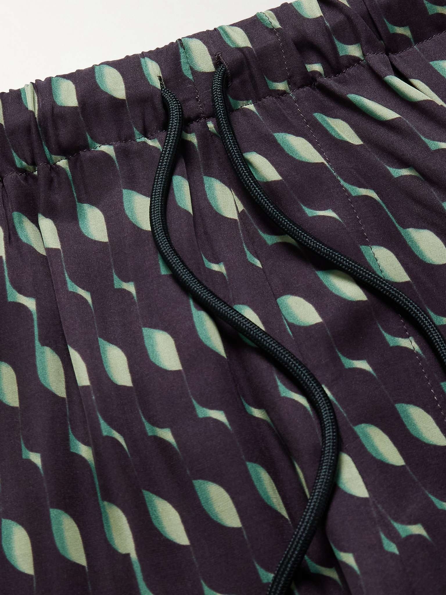 Straight-Leg Printed Satin Shorts - 4