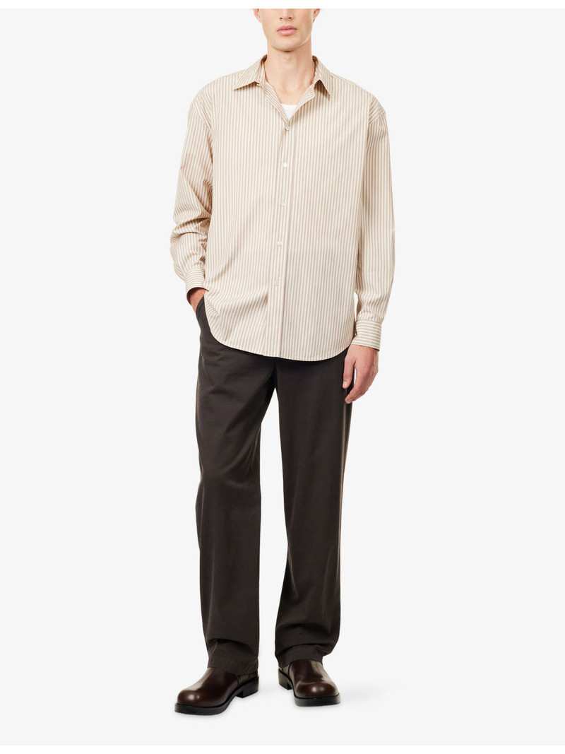 The Row Granada Striped Cotton Shirt outlook