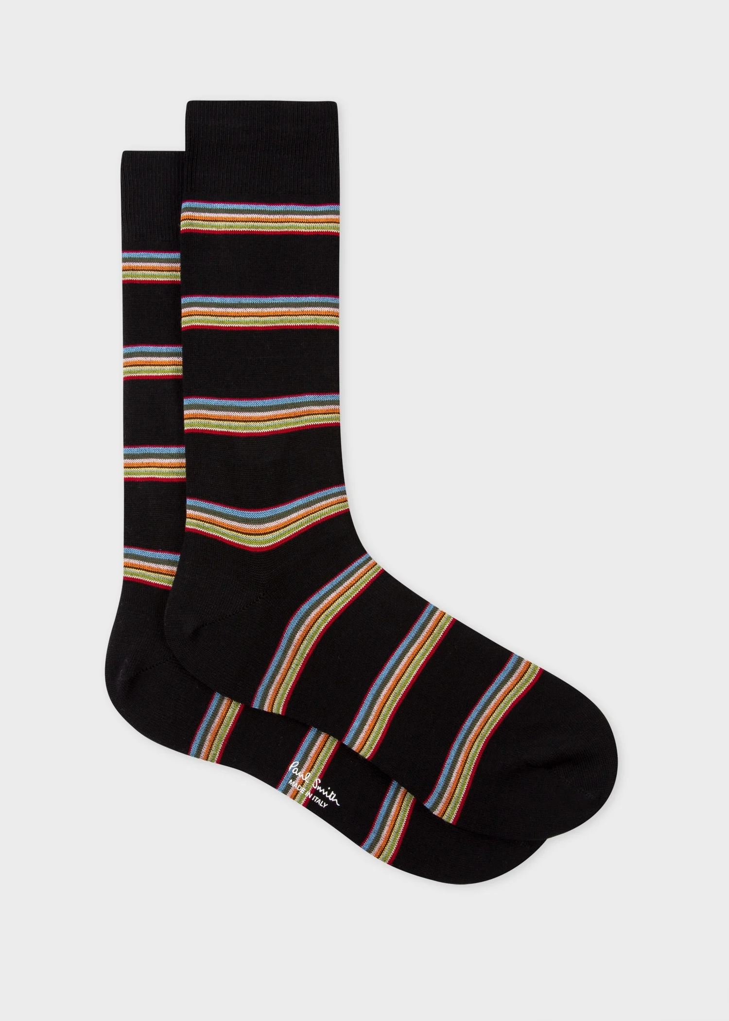 Black Block 'Signature Stripe' Socks - 1
