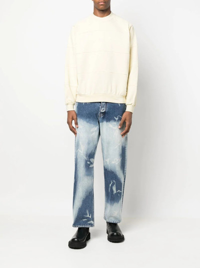 SUNNEI panelled crew-neck sweatshirt outlook