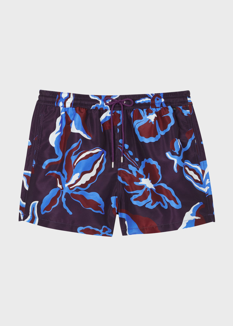 Dark Purple 'Bohemia' Swim Shorts 1