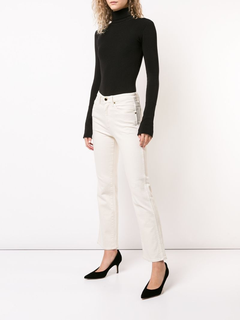 KHAITE The Vivian flared jeans outlook