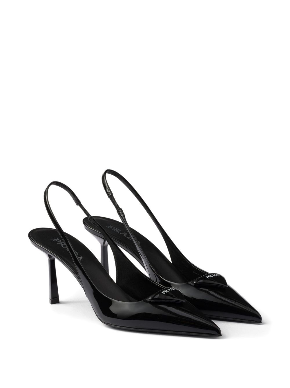 slingback patent leather pumps - 2