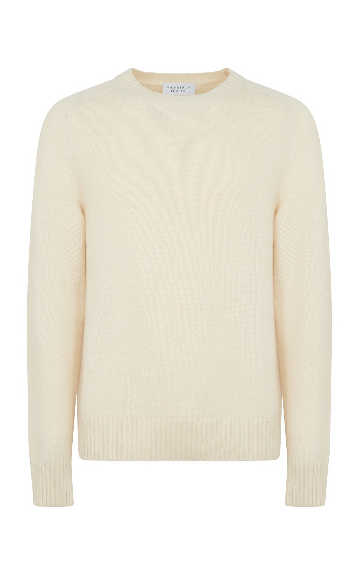 Daniel Knit Sweater in Ivory Cashmere - 1