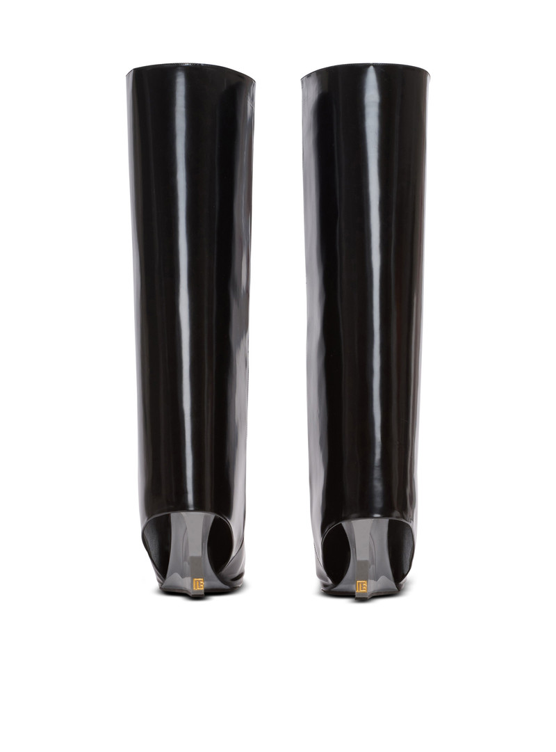 Wedge calfskin leather boots 3