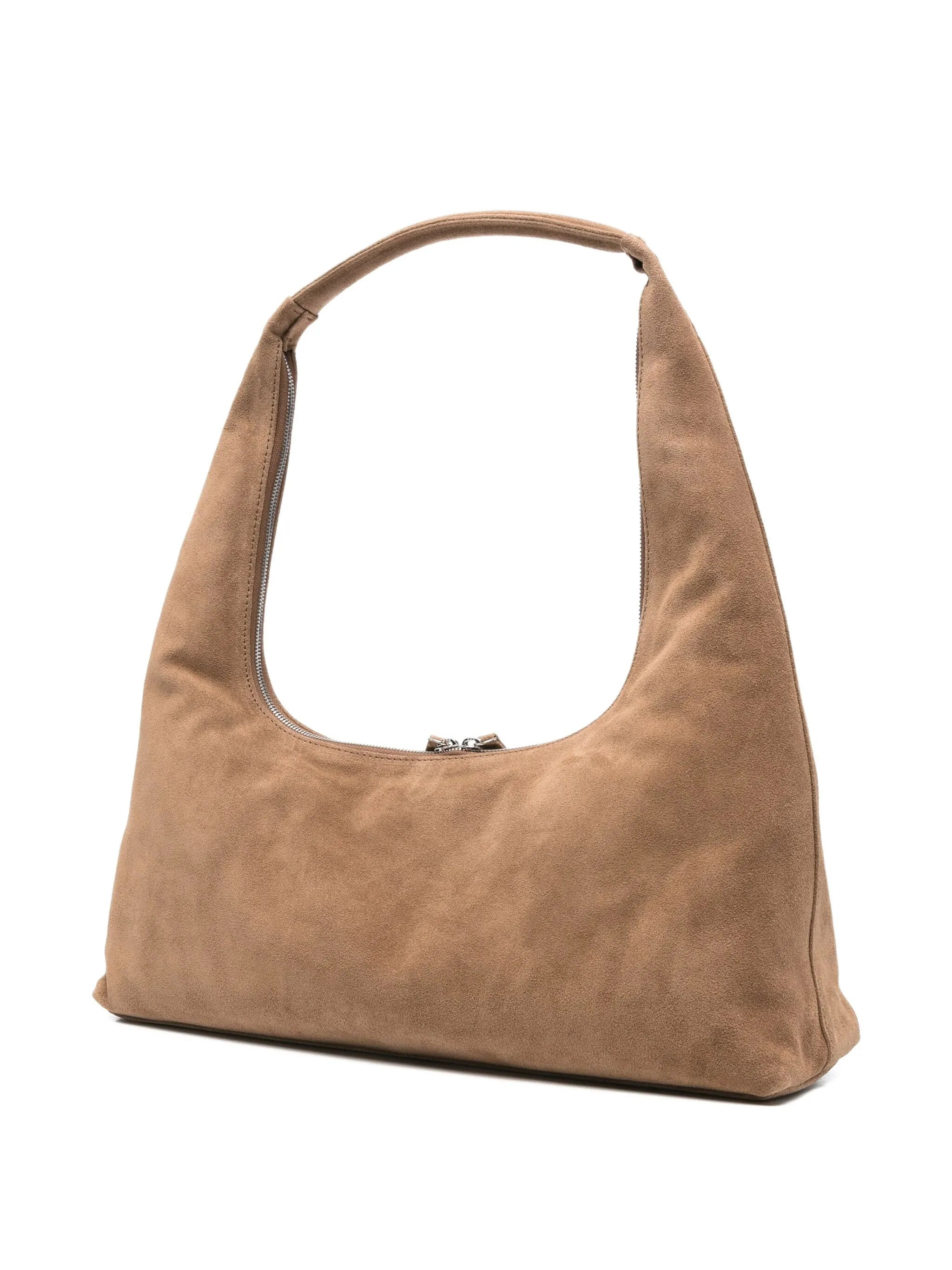 Margesherwood Medium Debossed-logo Suede Shoulder Bag - 3