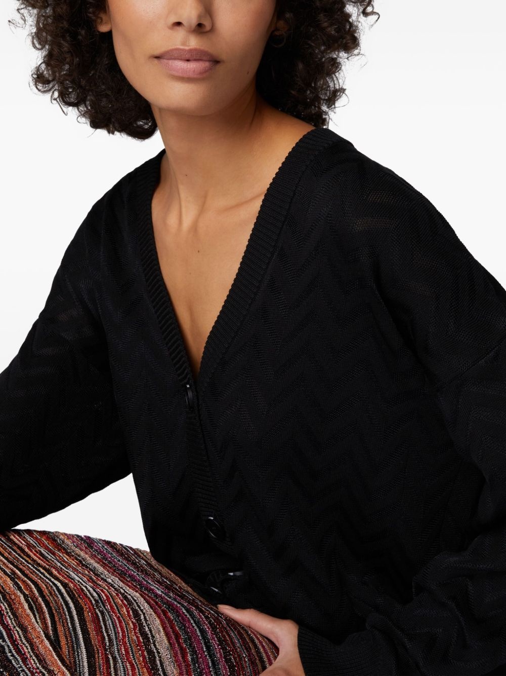 V-neck cardigan - 4