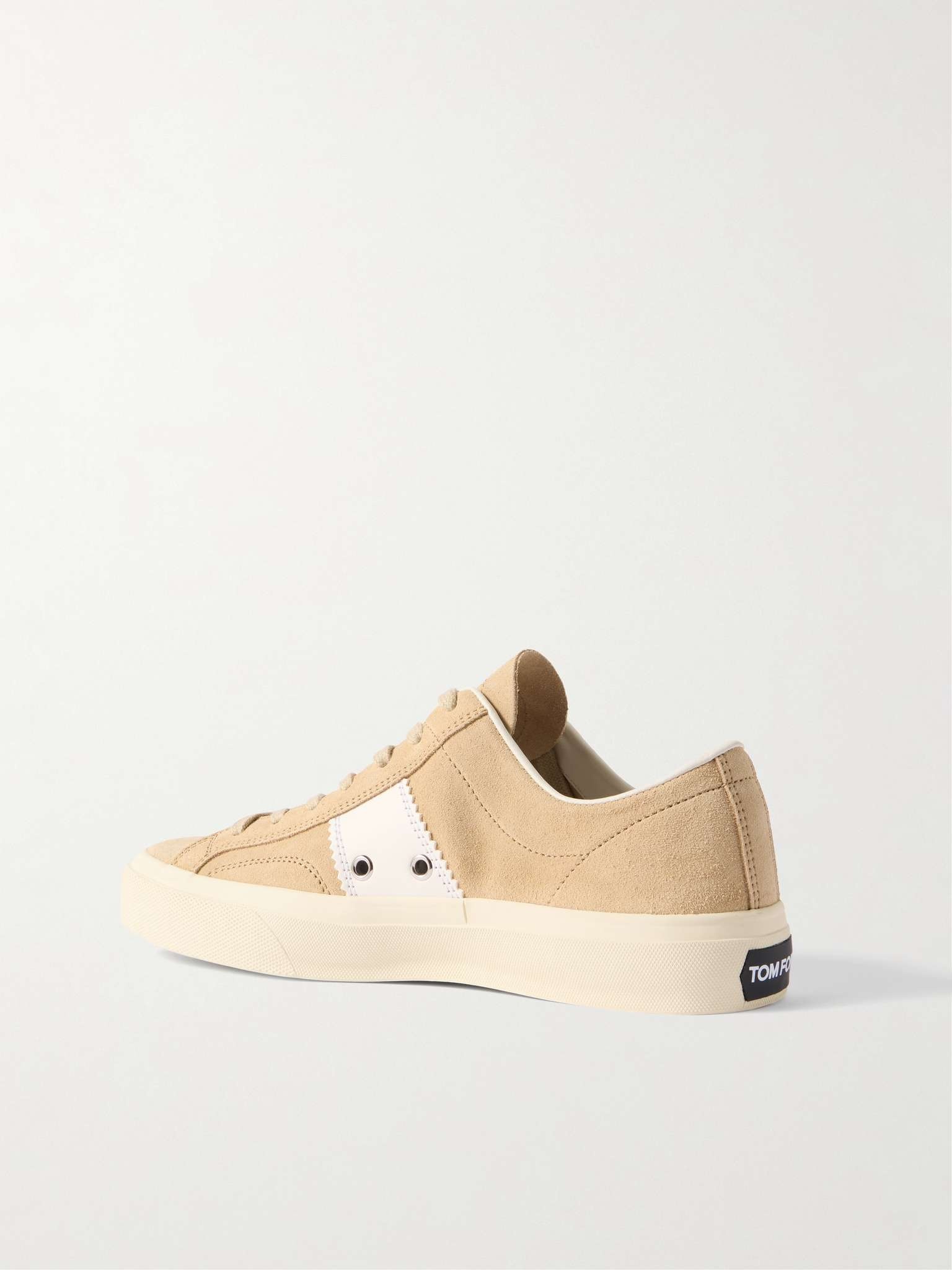 Cambridge Leather-Trimmed Suede Sneakers - 4