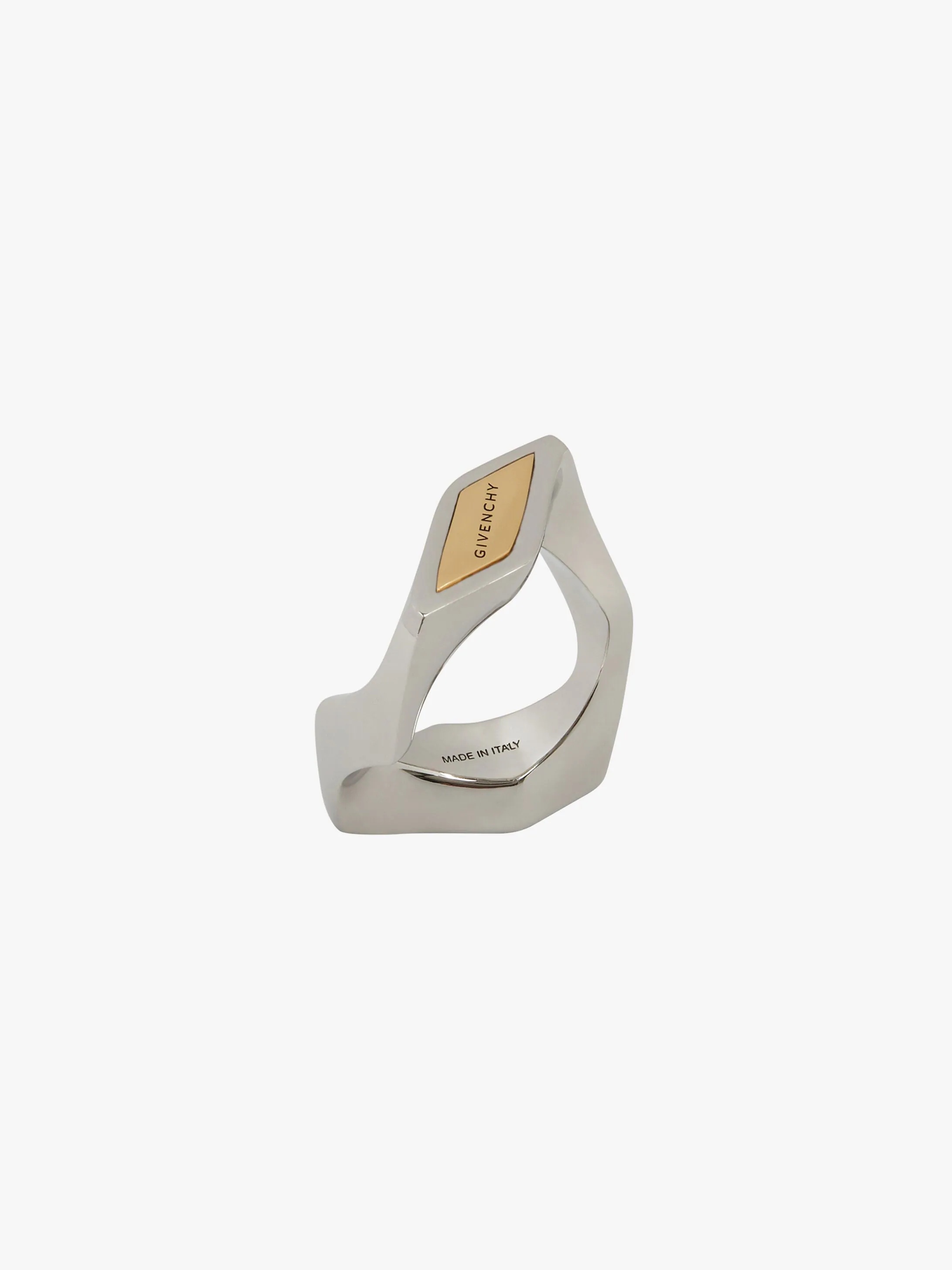 G CHAIN LINK TWO TONE RING - 2
