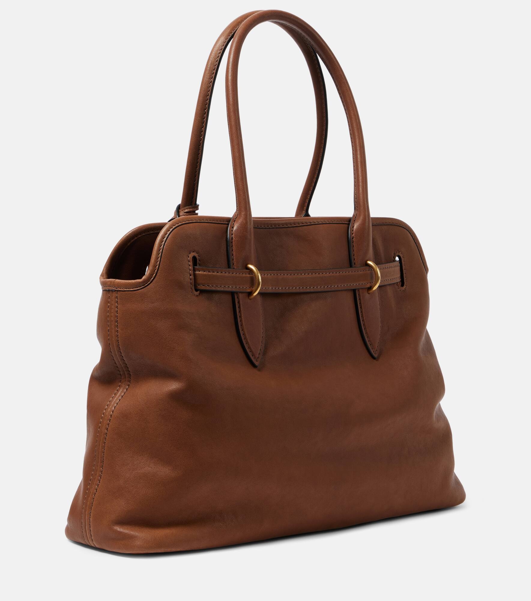 Aventure Large leather tote bag - 4