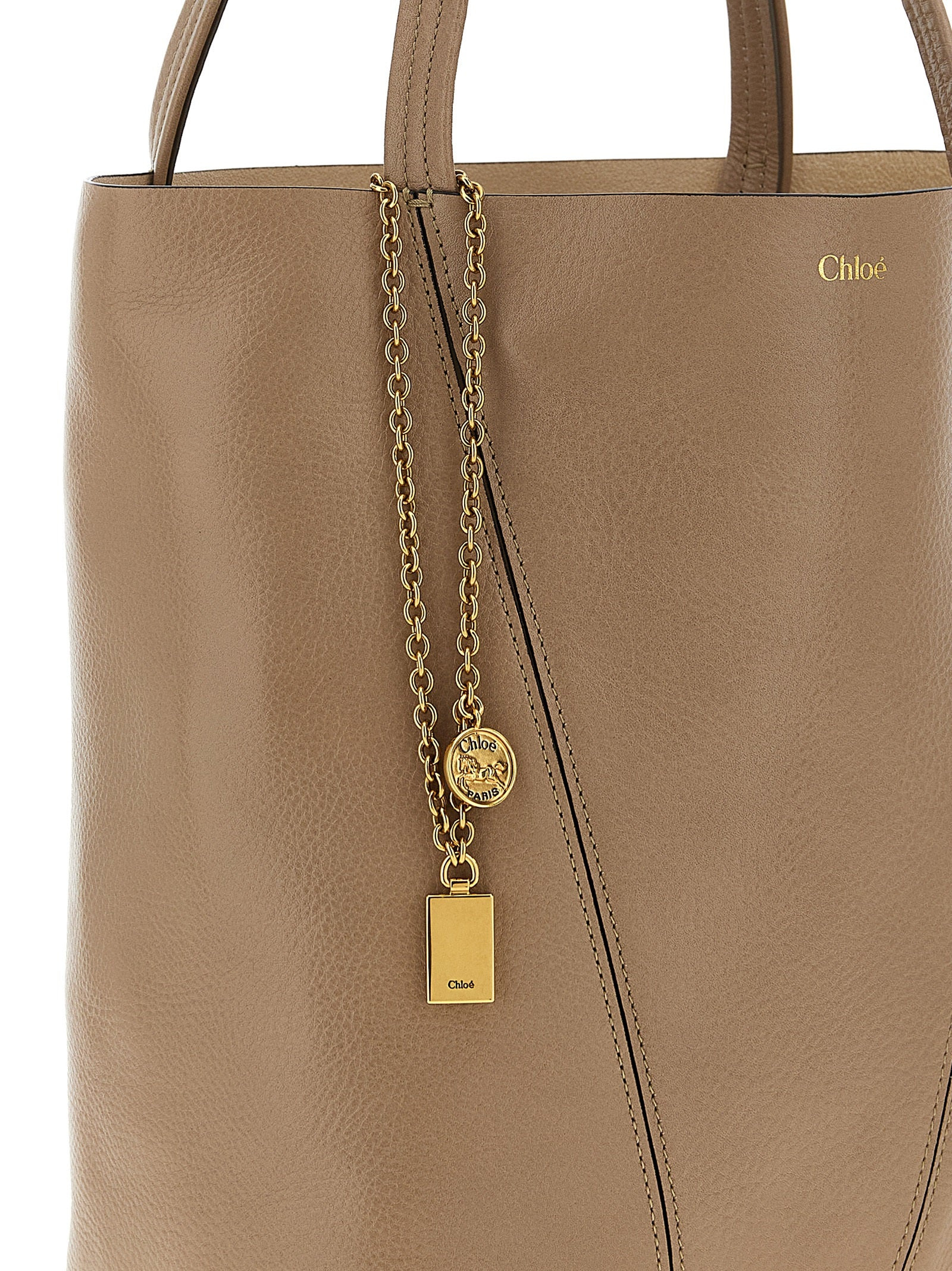 Chloé Spin Shoulder Bags Gray - 3