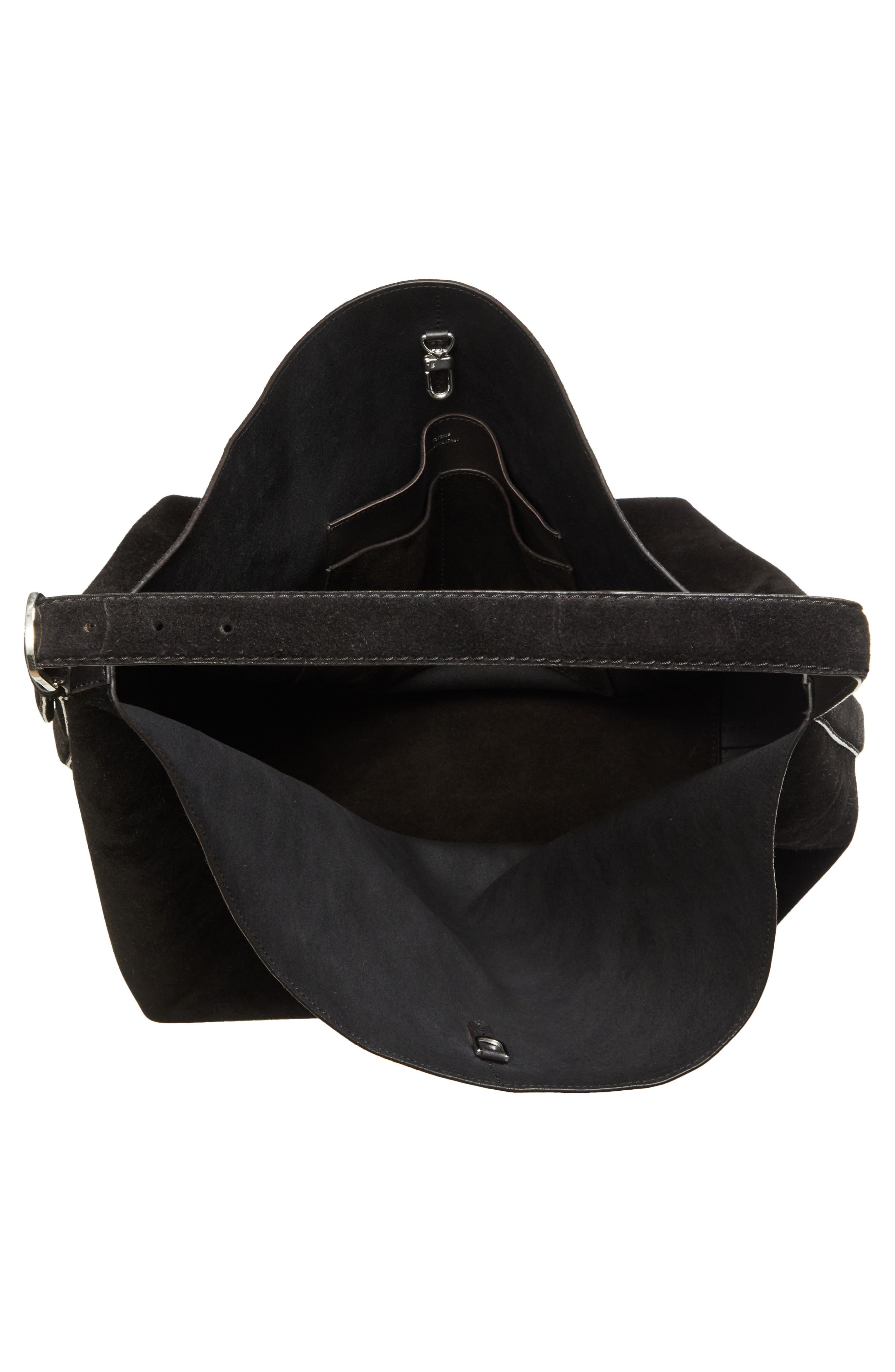 TOTEME Belt Strap Suede Hobo Bag in Espresso at Nordstrom - 5