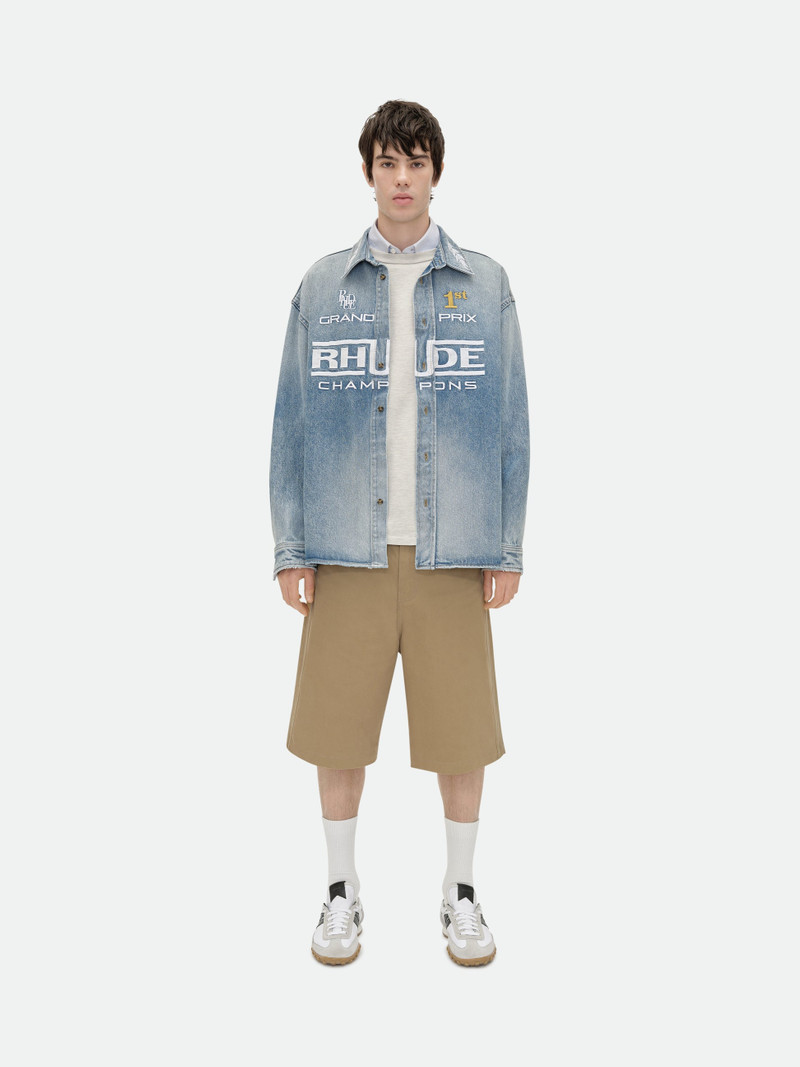 Rhude TIRE DENIM OVERSHIRT outlook