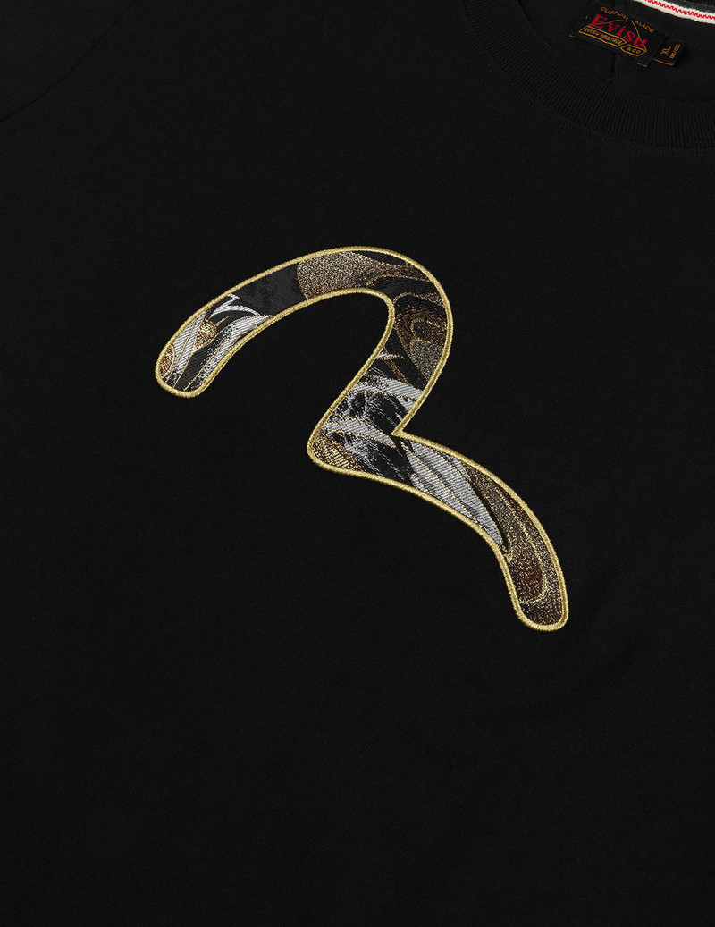 Brocade Seagull Appliqué Regular Fit Short Sleeves T-shirt 7