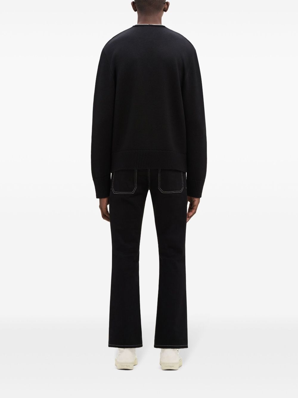 zip-detailing wool sweater - 5