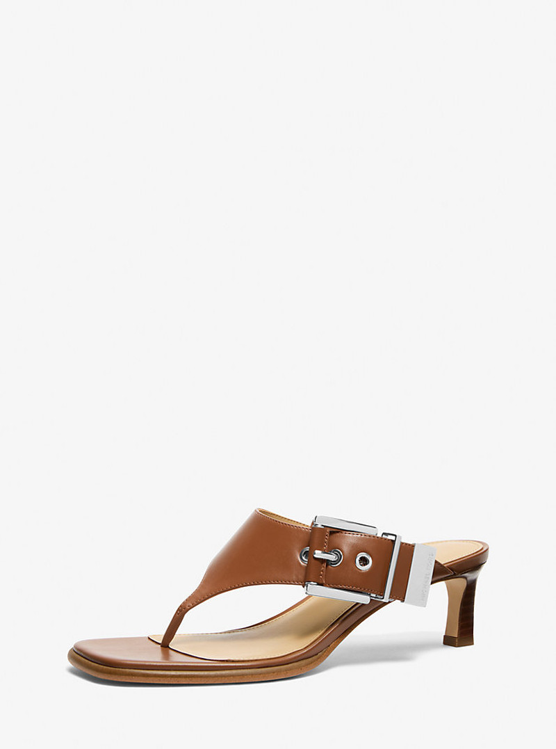 MICHAEL KORS Rowen Leather Thong Sandal outlook