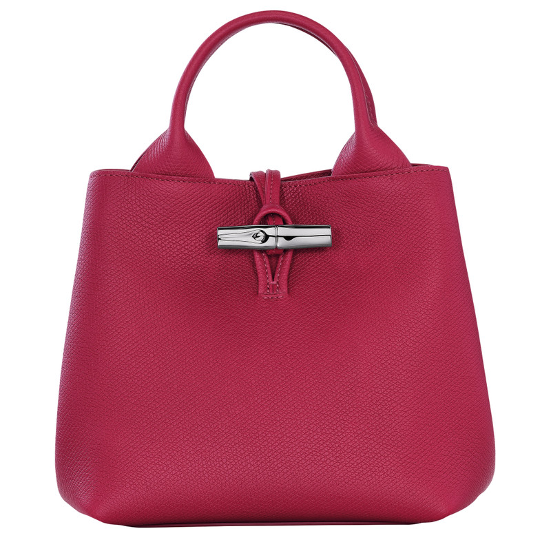 Le Roseau S Handbag Beetroot - Leather 1