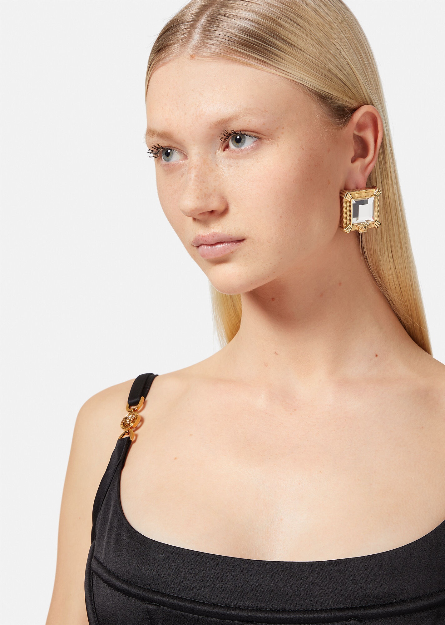Medusa Biggie Crystal Earrings - 3