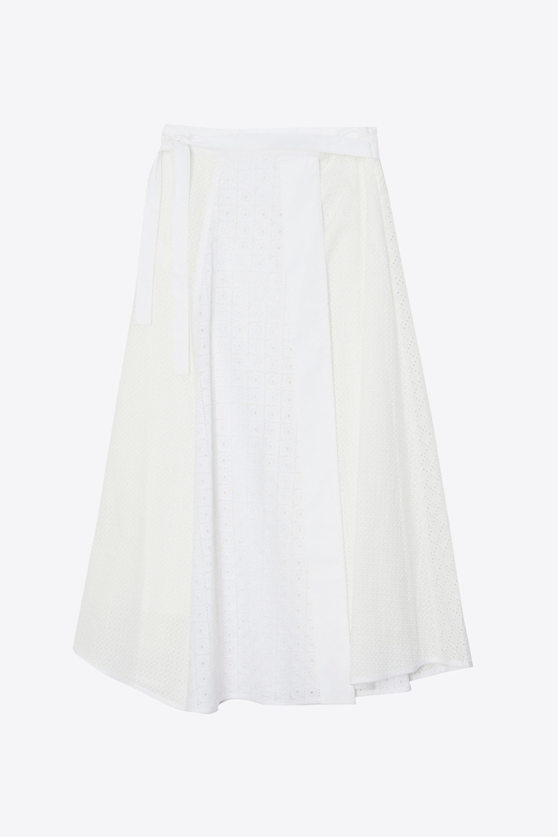 Broderie Anglaise Patchwork Midi Skirt 7