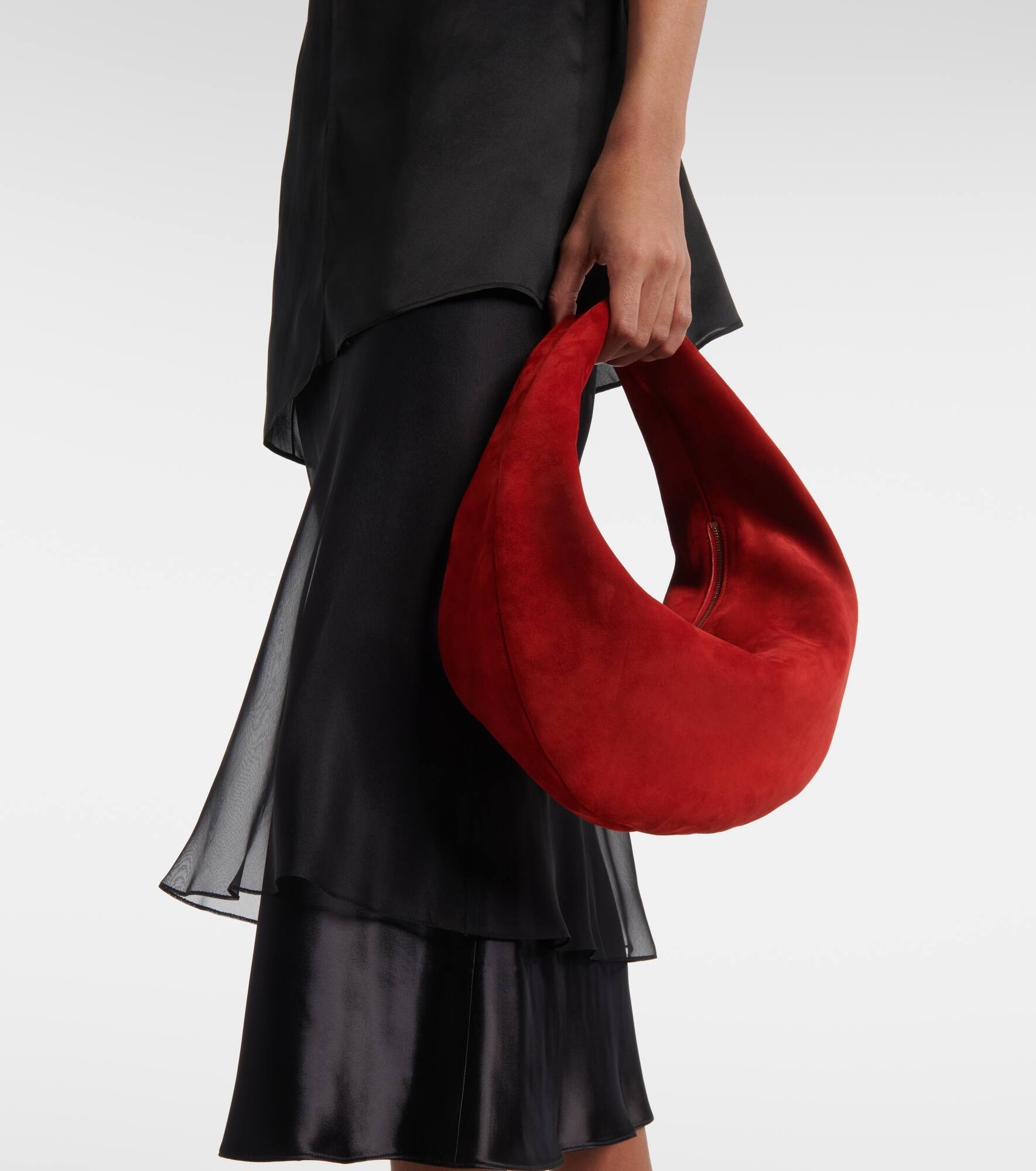 Olivia Medium suede shoulder bag - 2