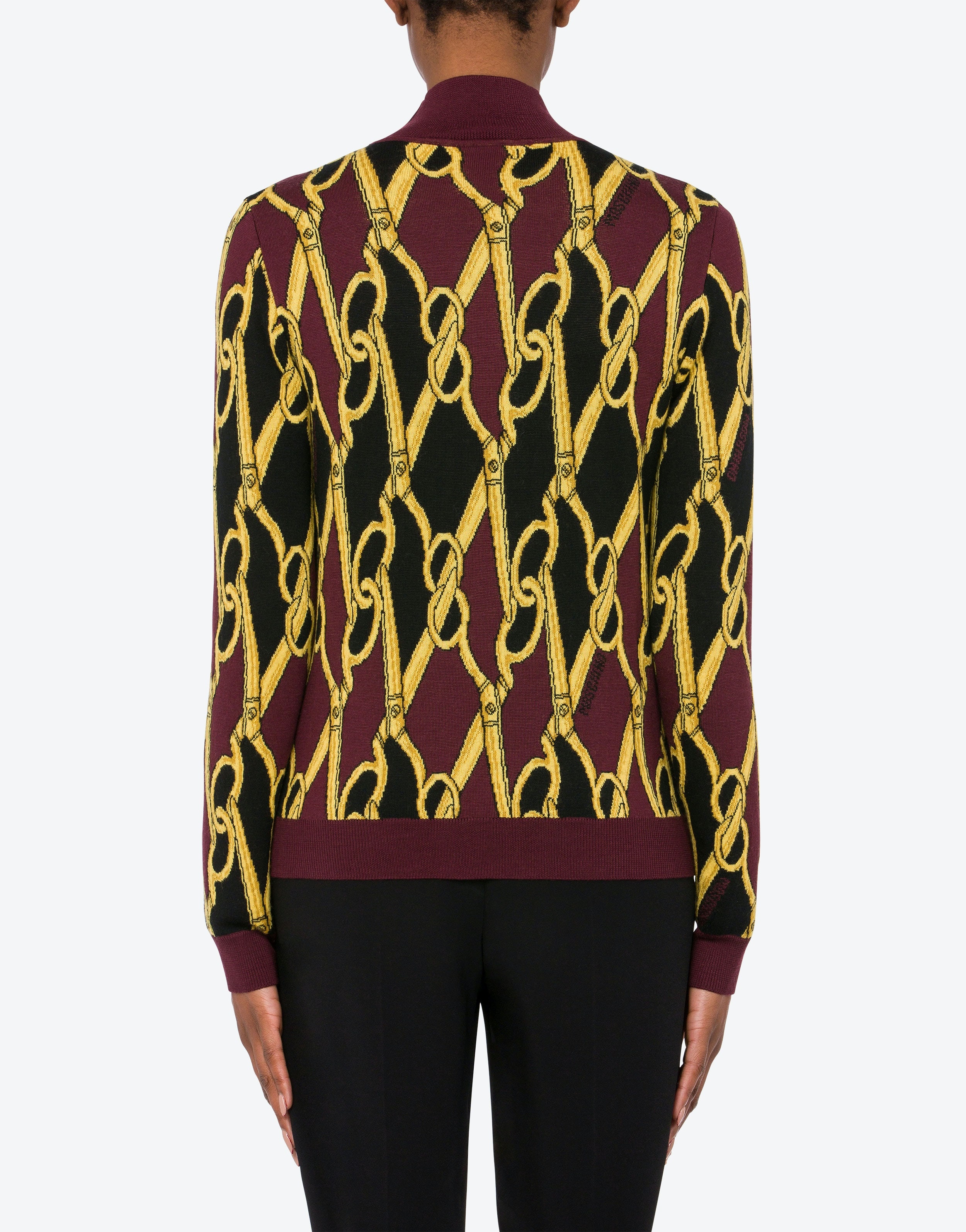 SEWING SCISSORS TURTLE-NECK SWEATER - 3
