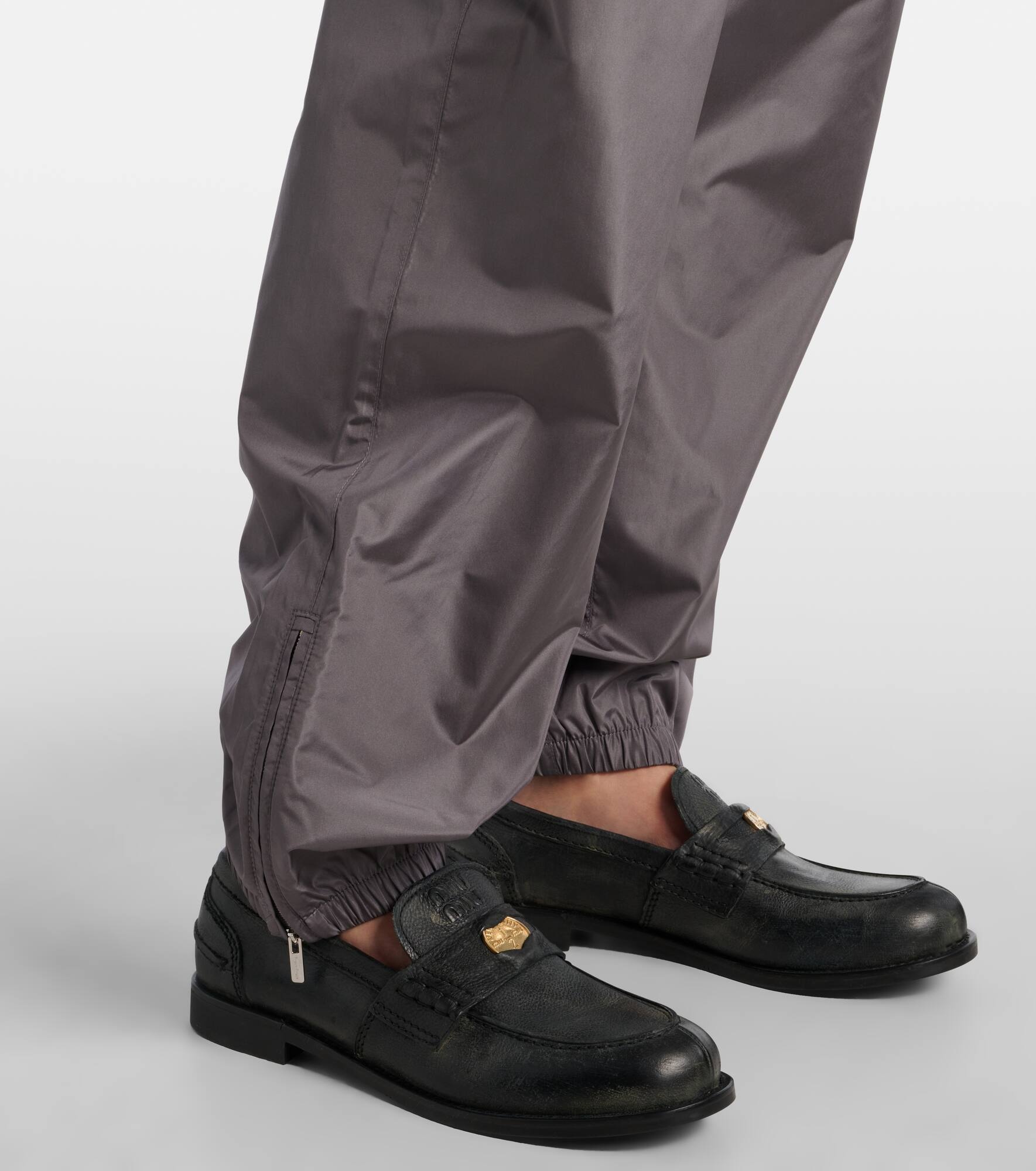関税込【MiuMiu】Mesh-trimmed technical straight pants Miu Miu Mesh-trimmed technical straight pants | mytheresa