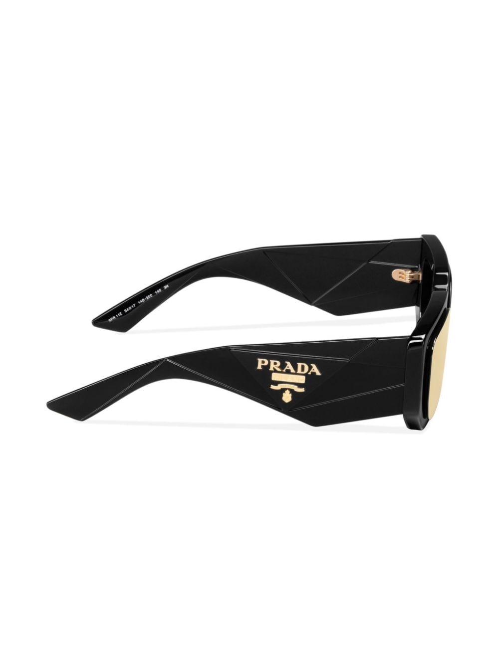 logo-lettering rectangle-frame sunglasses - 3