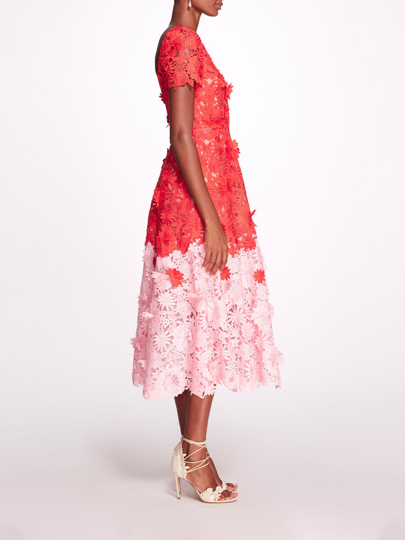 Marchesa DAHLIA MIDI DRESS outlook
