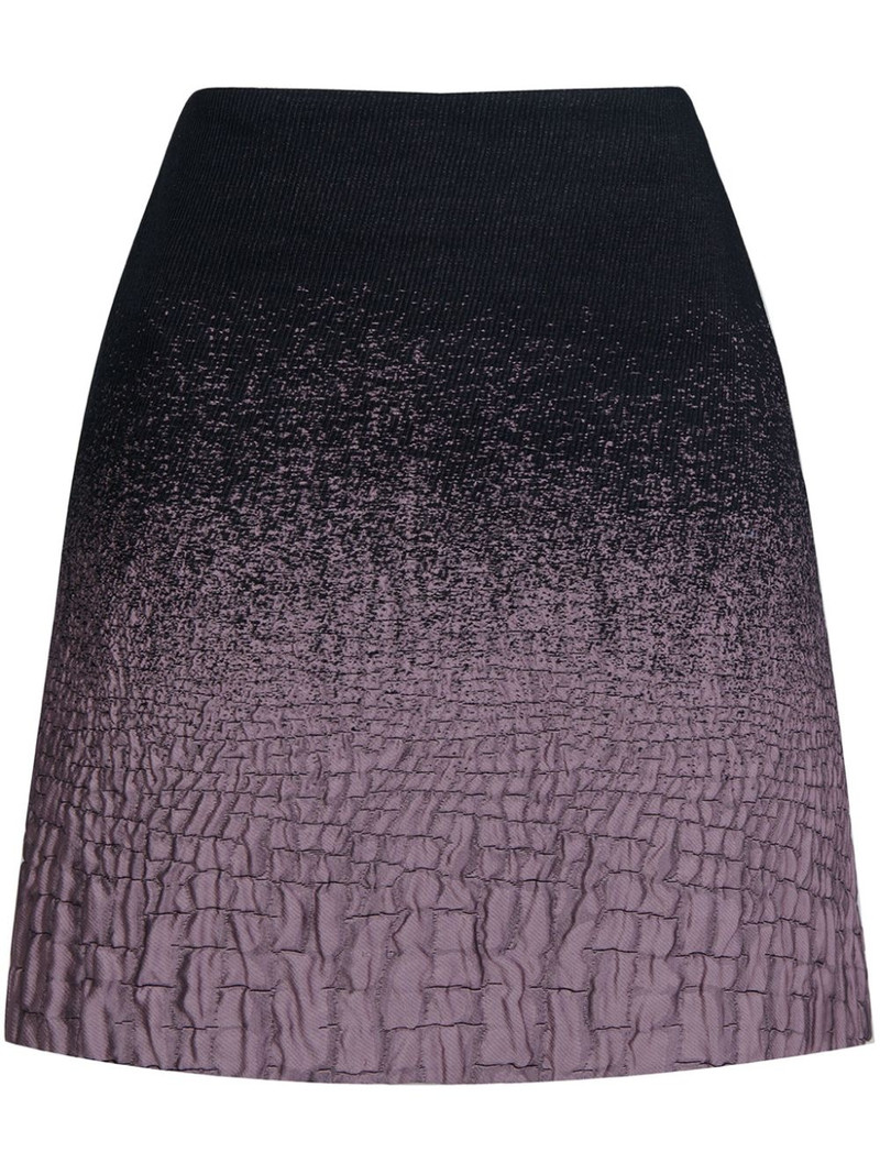 gradient-effect crickled skirt 1