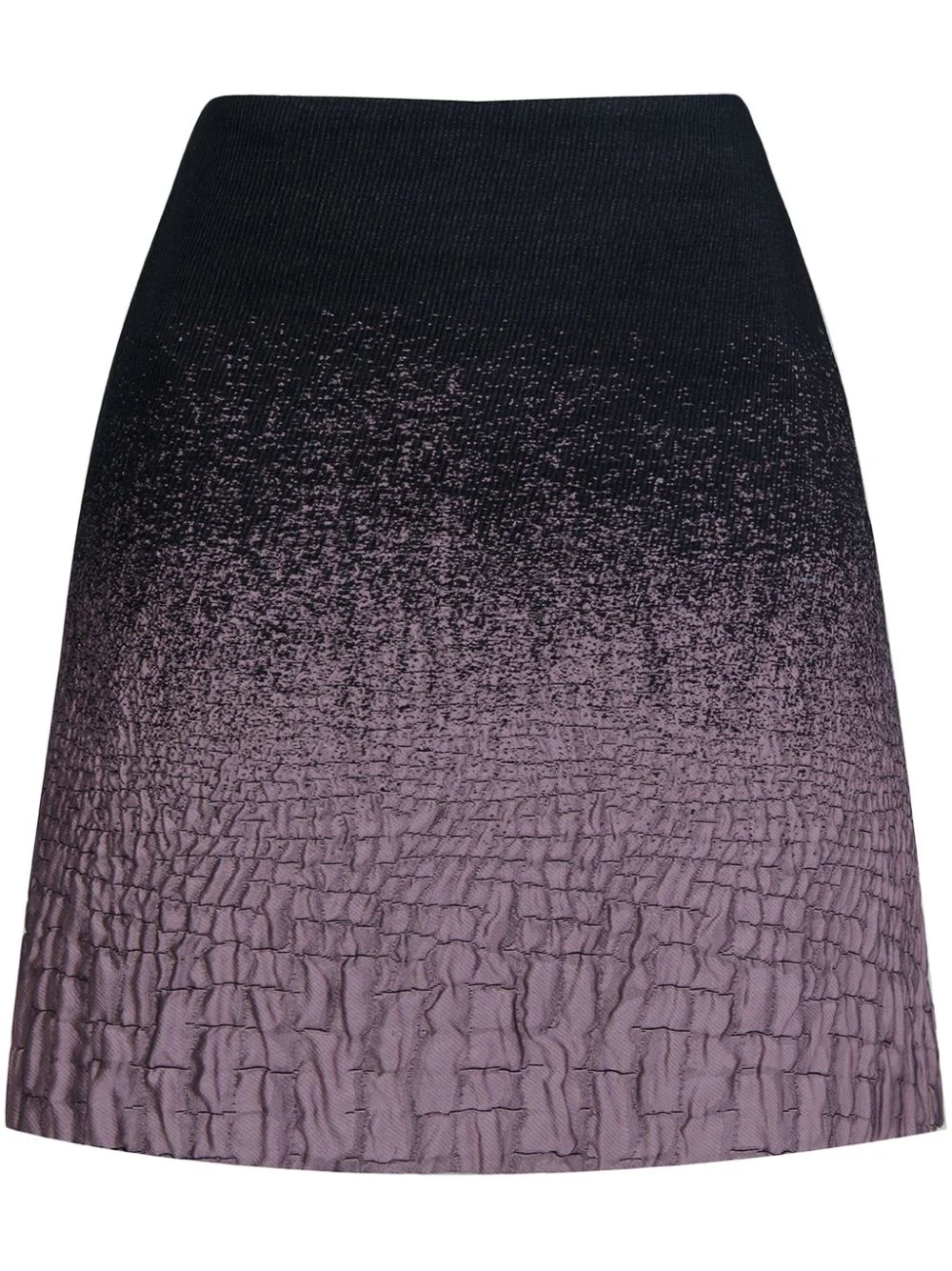 gradient-effect crickled skirt - 1