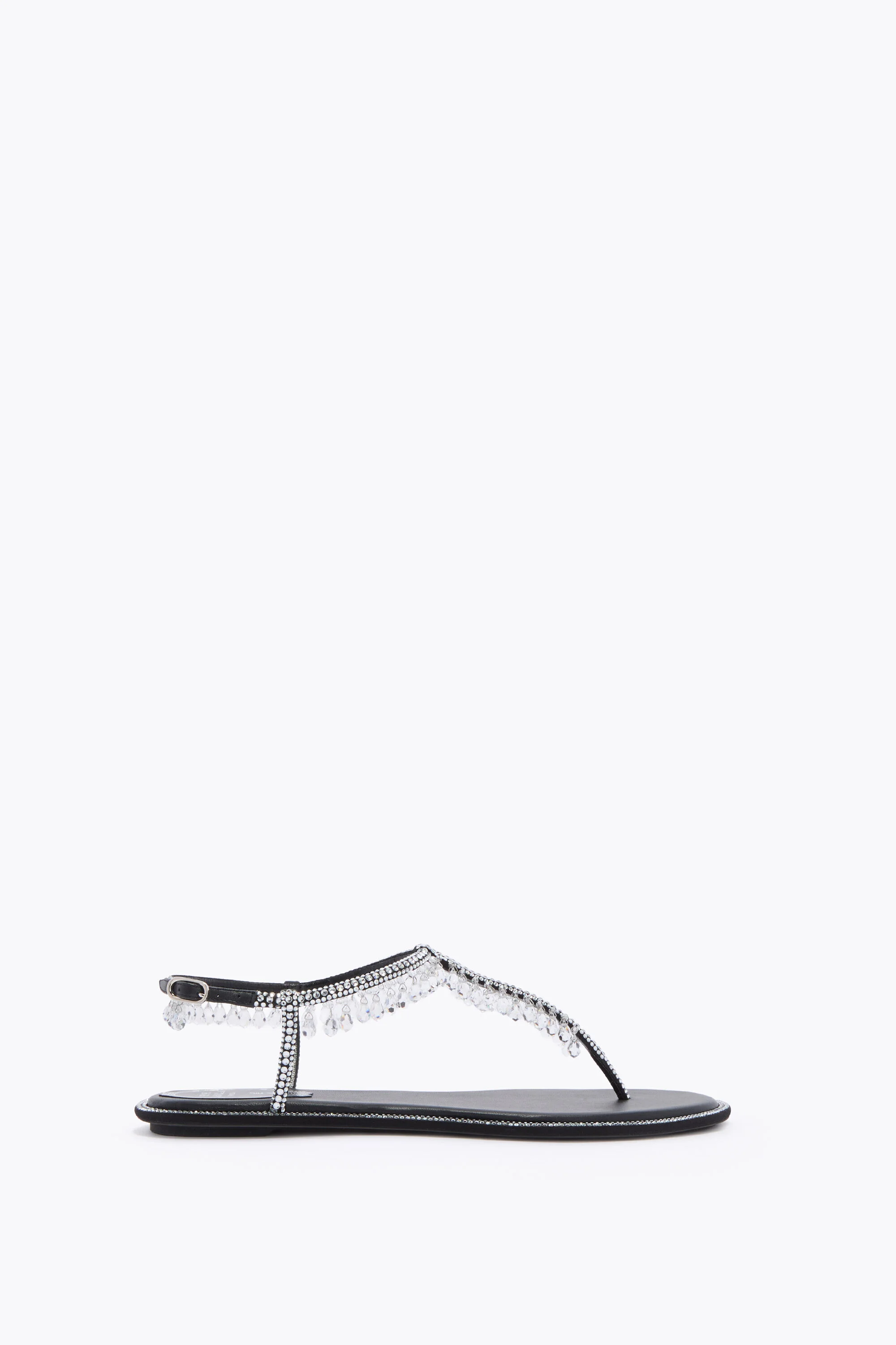 CHANDELIER BLACK THONG SANDAL 10 - 1