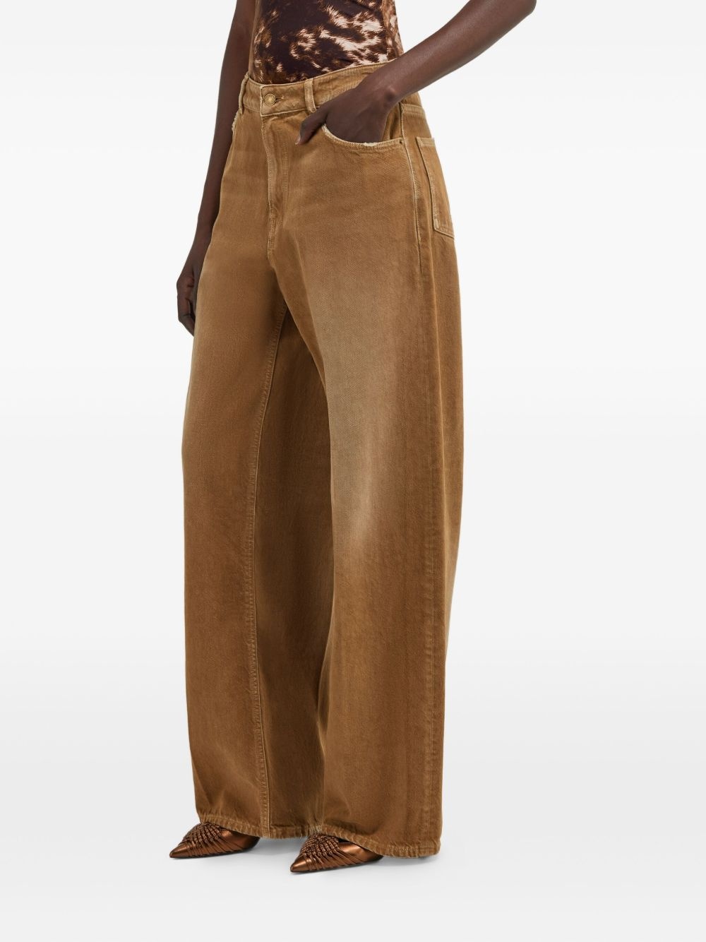wide-leg jeans - 4