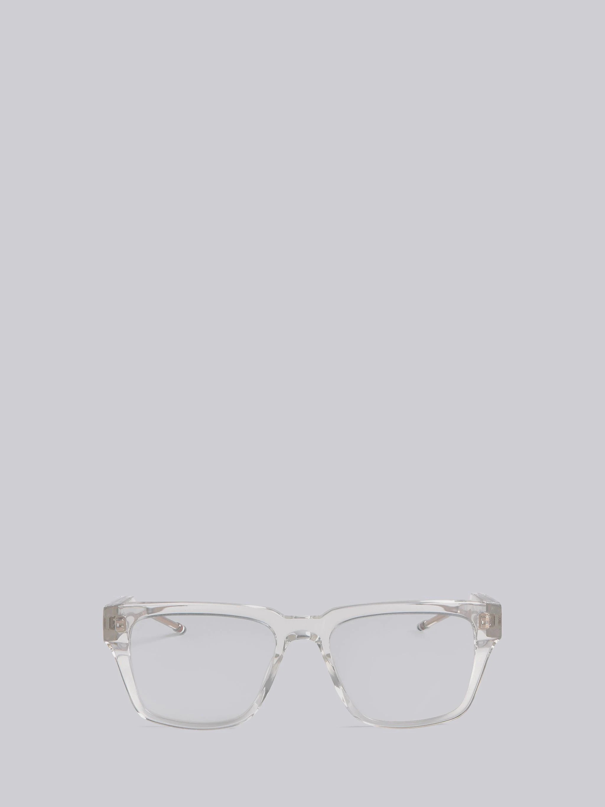 TB715 - Crystal Clear Square Glasses - 1