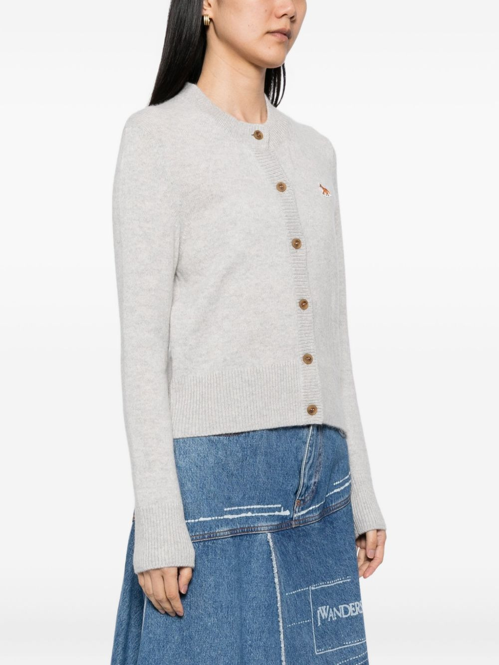Baby Fox Patch cardigan - 3