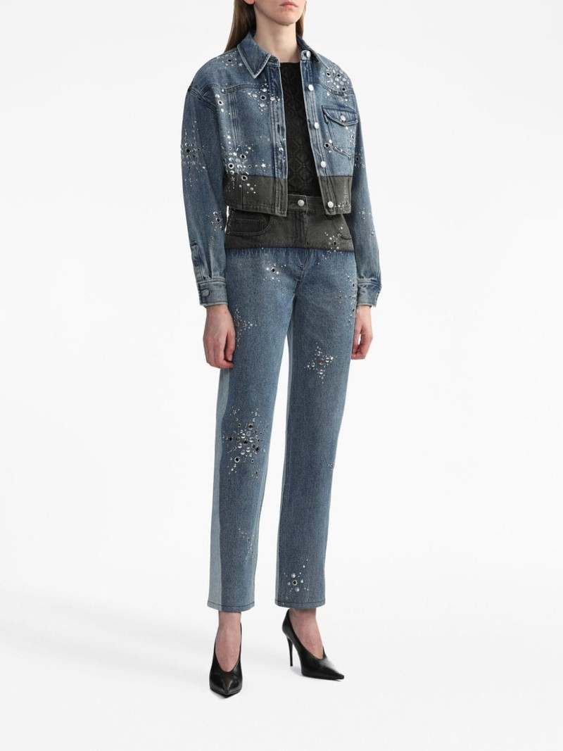 3.1 Phillip Lim eyelet-detail straight-leg jeans outlook