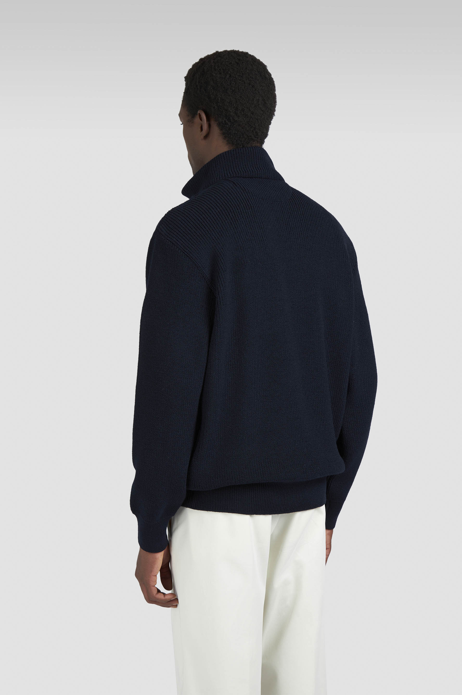 BIO VISCOSE HALF ZIP SWEATER WITH TYPHOON® DETAILS - 3