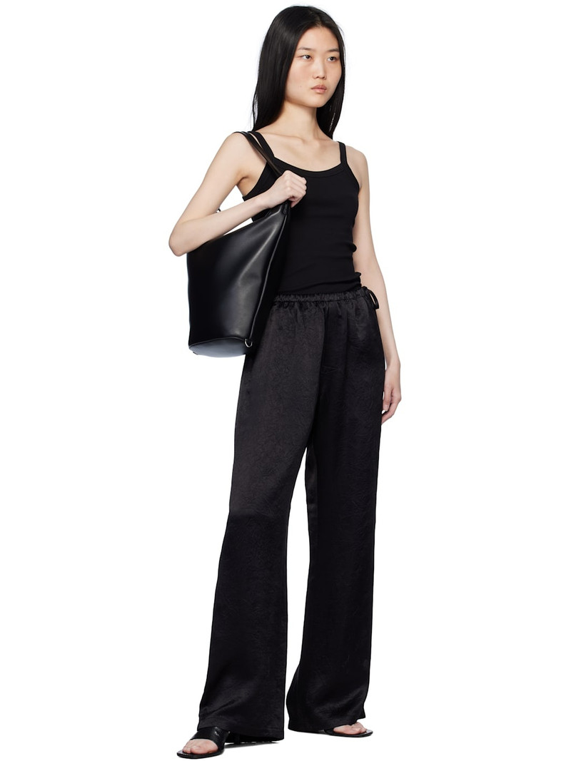 FILIPPA K Black Fine Rib Tank Top outlook