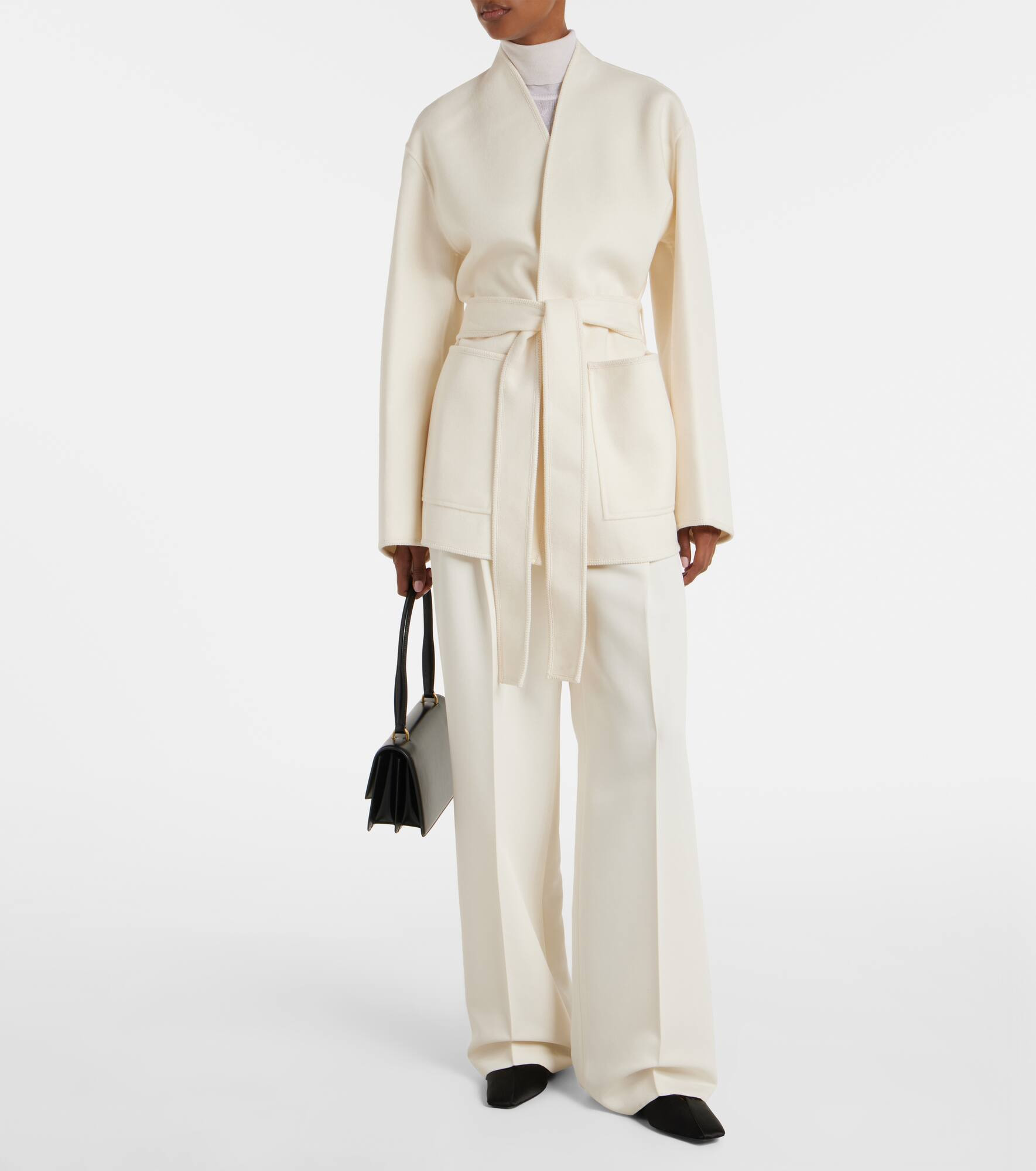 Belted wool jacket - 2