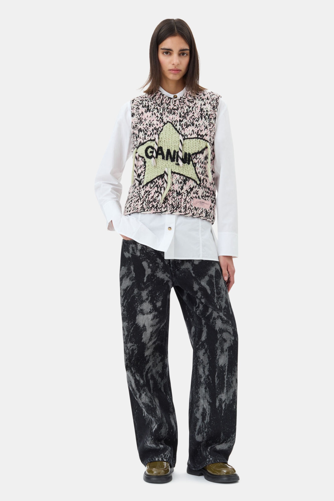 BLACK HEAVY DENIM IZEY JEANS - 2